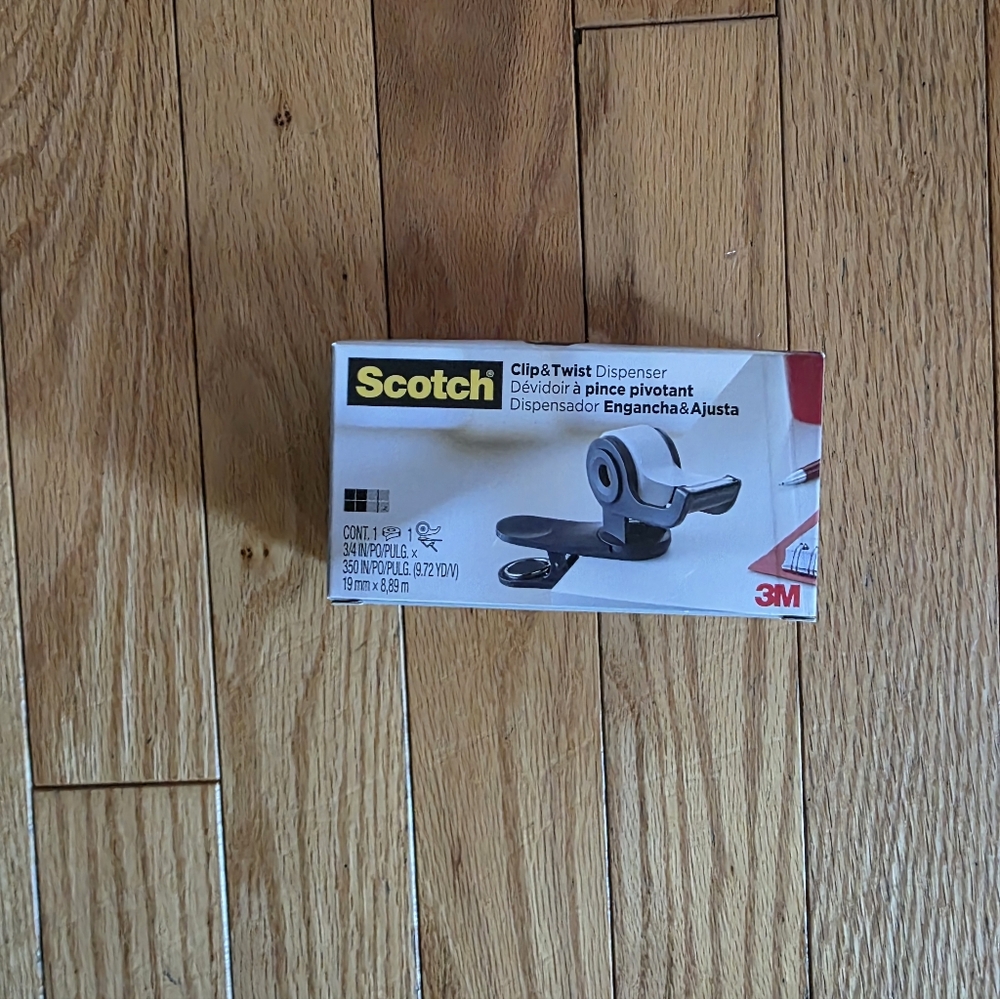 Scotch Clip & Twist Dispenser - Black